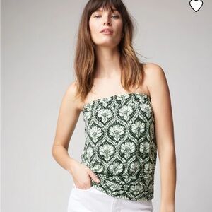 WHBM Strapless Matte Jersey Top